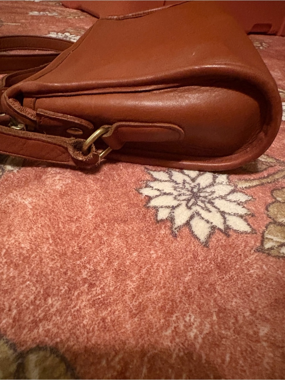 Coach Vintage Station Bag 9944 British Tan Leather Crossbody - Picture 11 of 16